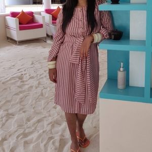 Faballey smart striped dress
